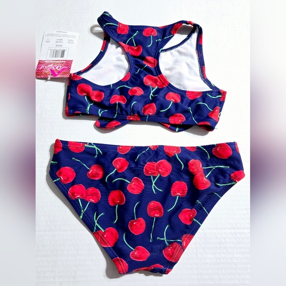 🦃Kanu Surf Girls' Addie UPF 50+ Beach Sport Racer Bikini 2-Piece Size 7 - Picture 6 of 10